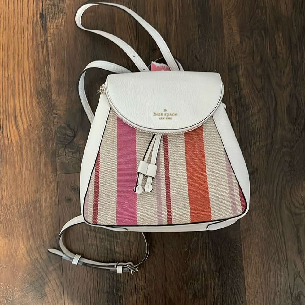 Kate Spade Striped Backpack